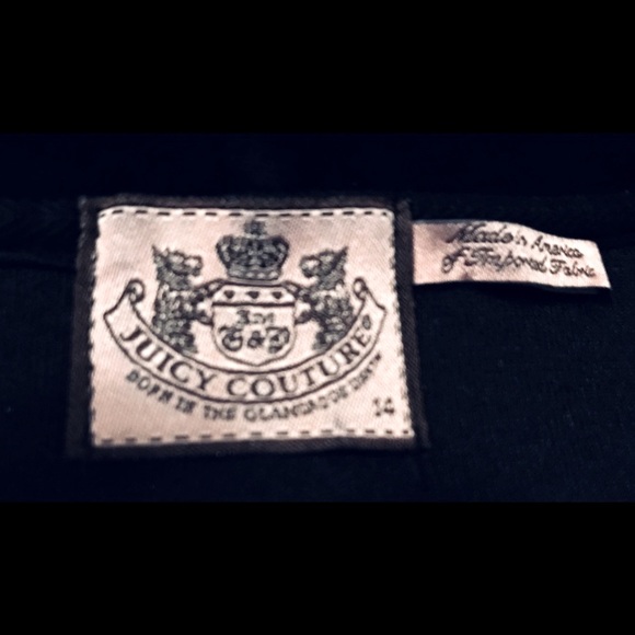 Juicy Track Jacket Hoodie with “Juicy” Ombré Sequin Embellishment Size 14 - Picture 5 of 5